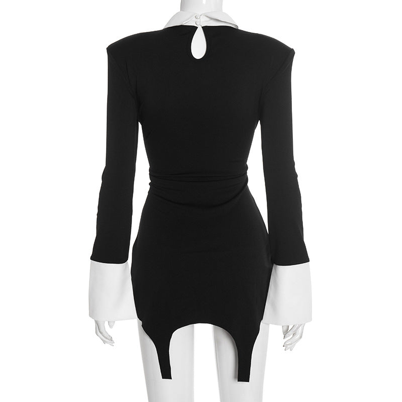 Bianca Collar Mini Dress