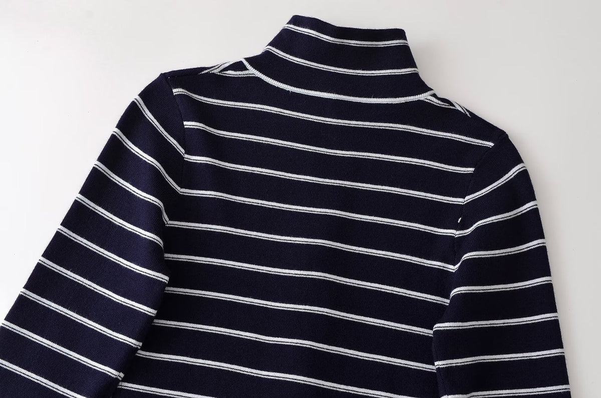 Hermione Striped Zip Knit