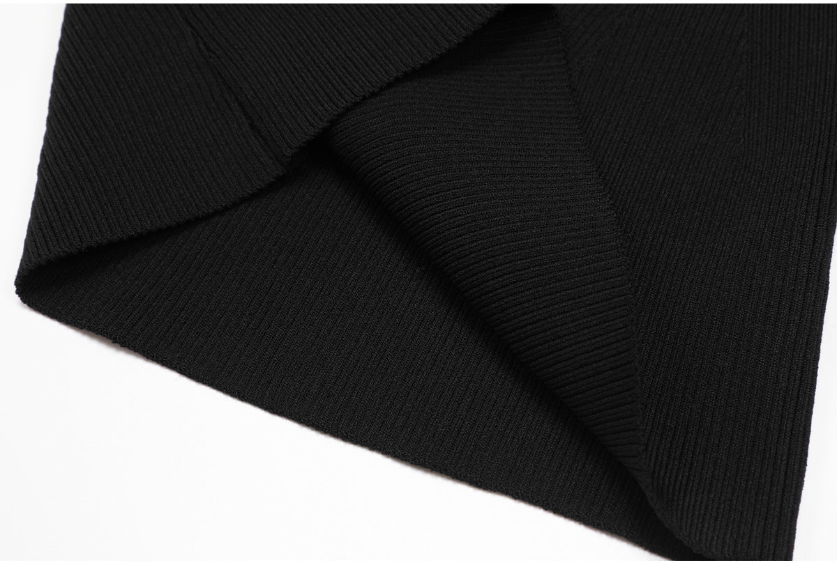 Elise Off-Shoulder Ribbed Knit Top
