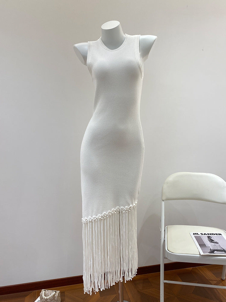 Elviera Tassel Knit Maxi Dress