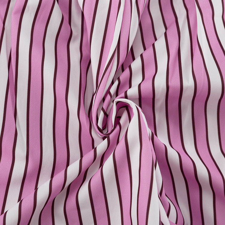 Striped Shirt and Shorts Set