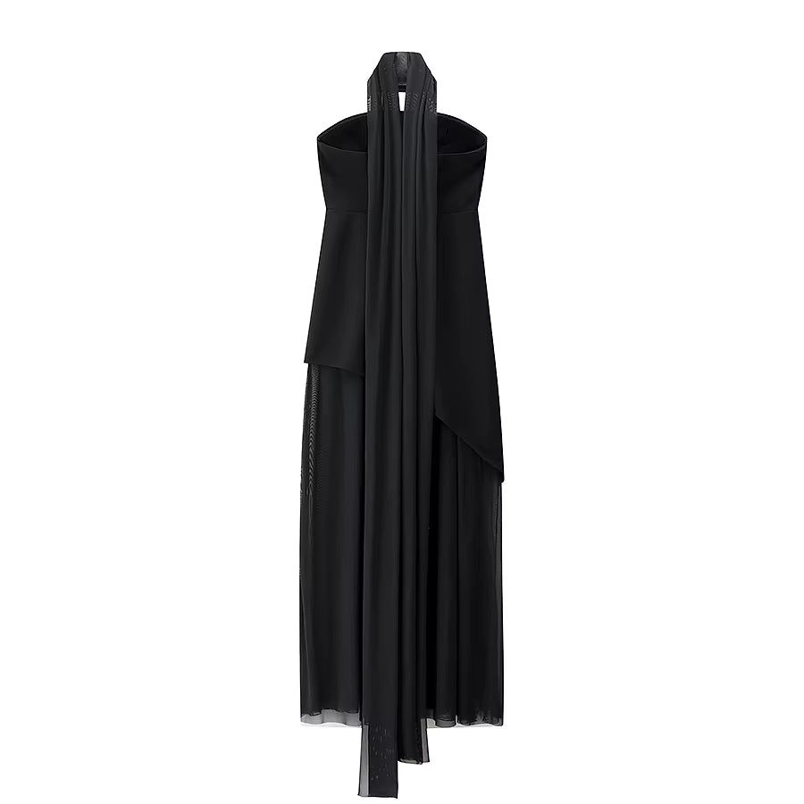 Zyra Mesh Maxi Dress