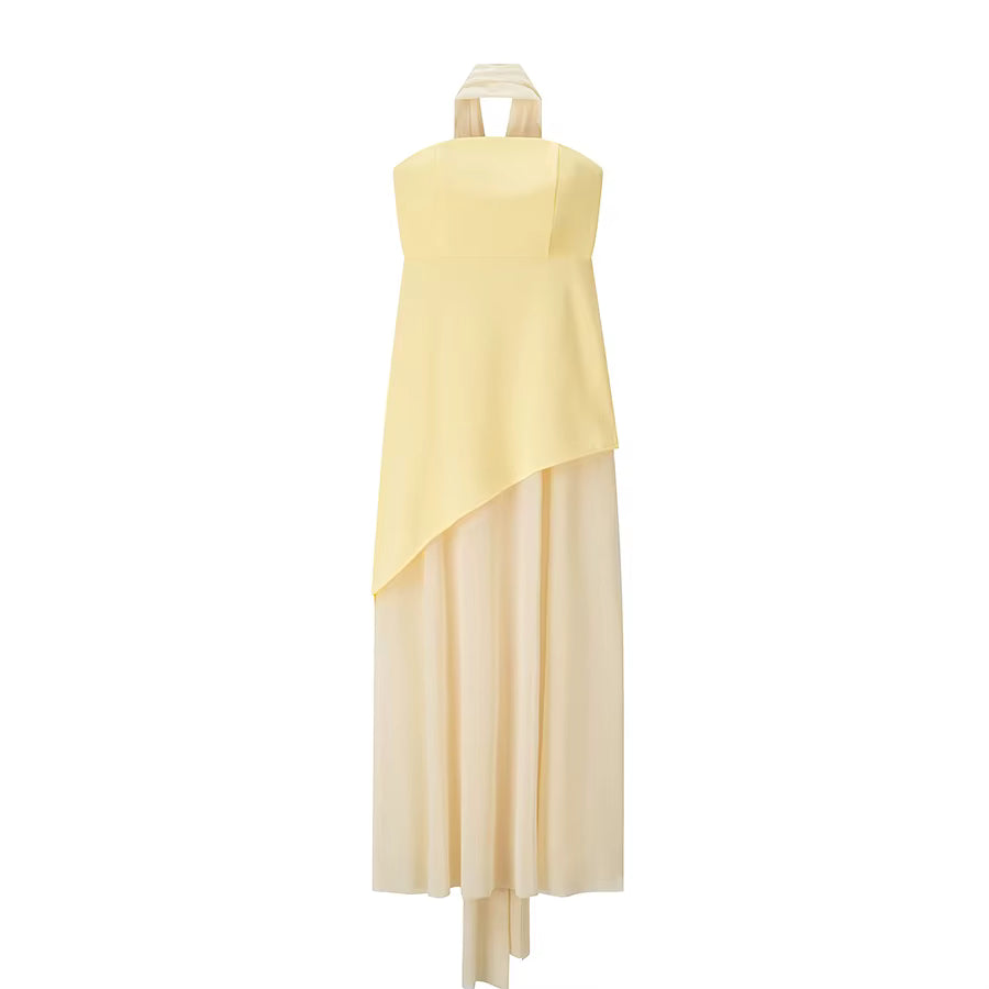 Zyra Mesh Maxi Dress
