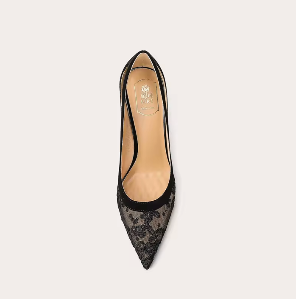 Lace and Openwork Heels