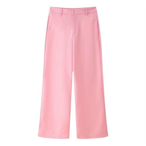 High waist pink trouser