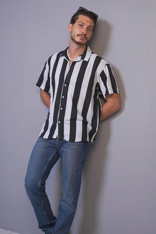 Dylan Stripped Chemise Short Sleeve