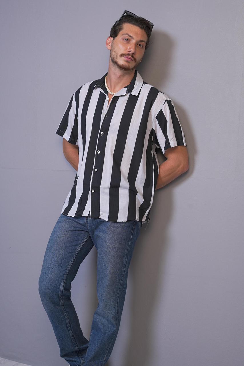 Dylan Stripped Chemise Short Sleeve