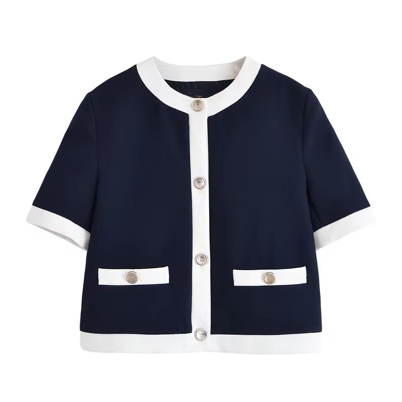 Color Trim Cardigan