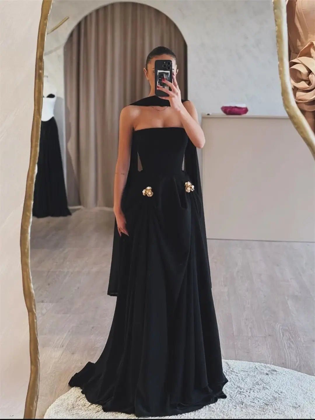 Gold Rose Dress