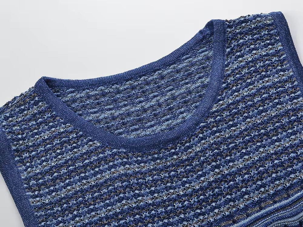 Metallic Knitted Dress