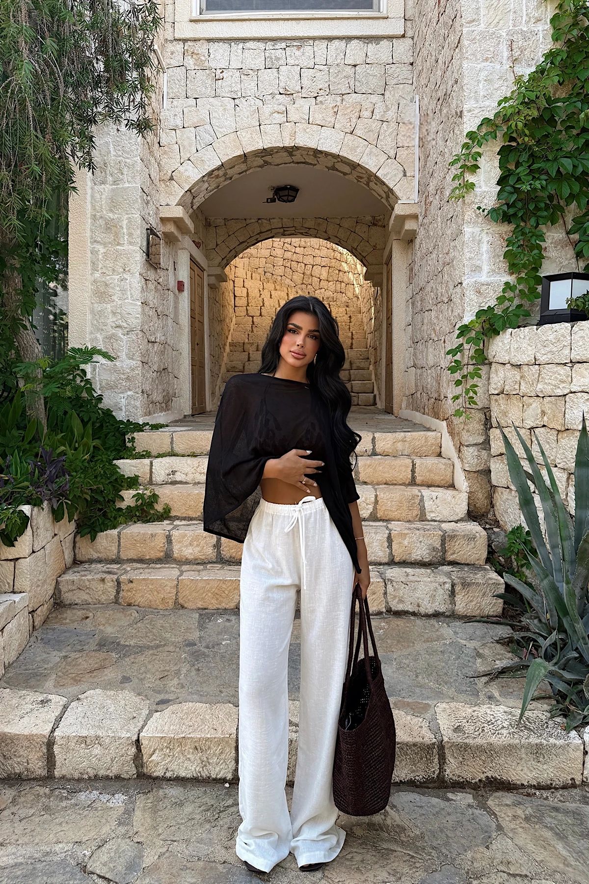 White Tied Trousers