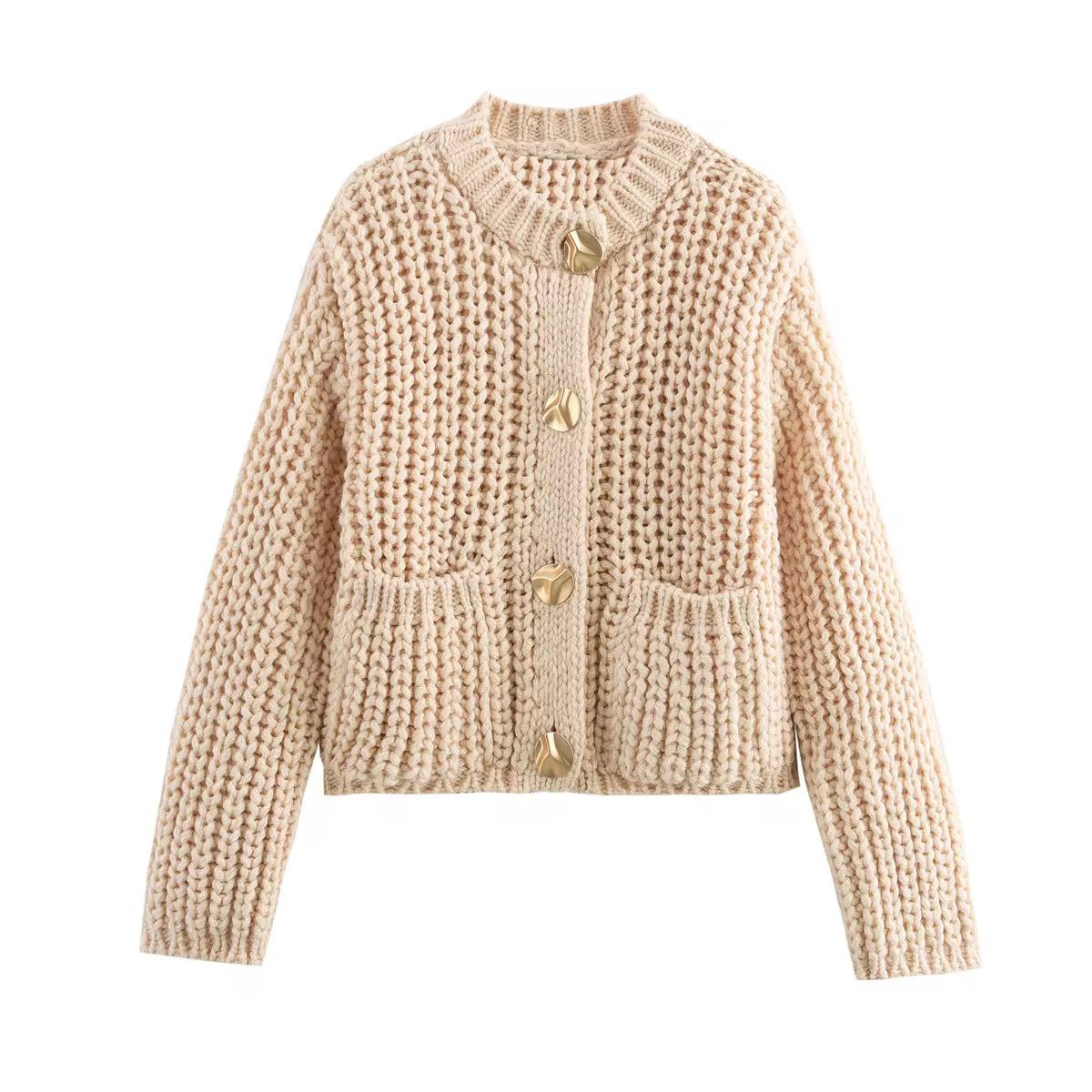 Gold Button Cardigan