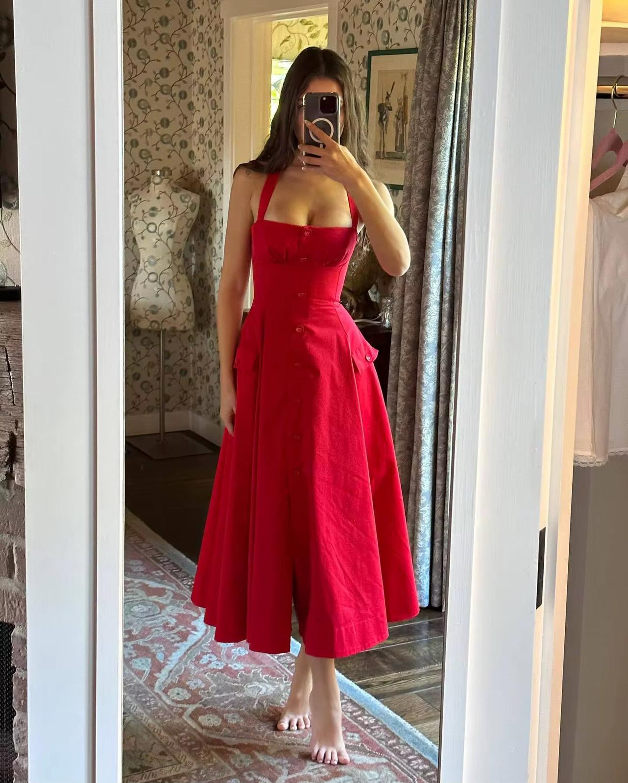 Backless Midi Dress