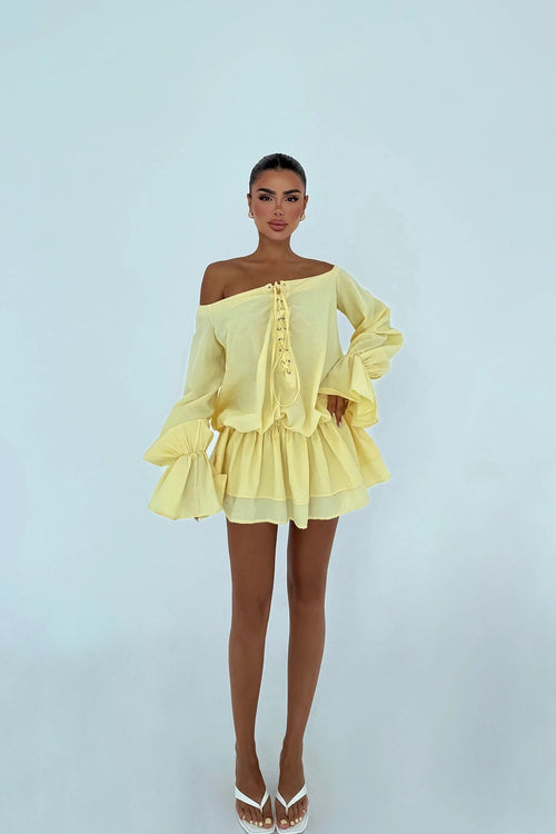 Yellow Darcie Mini Dress