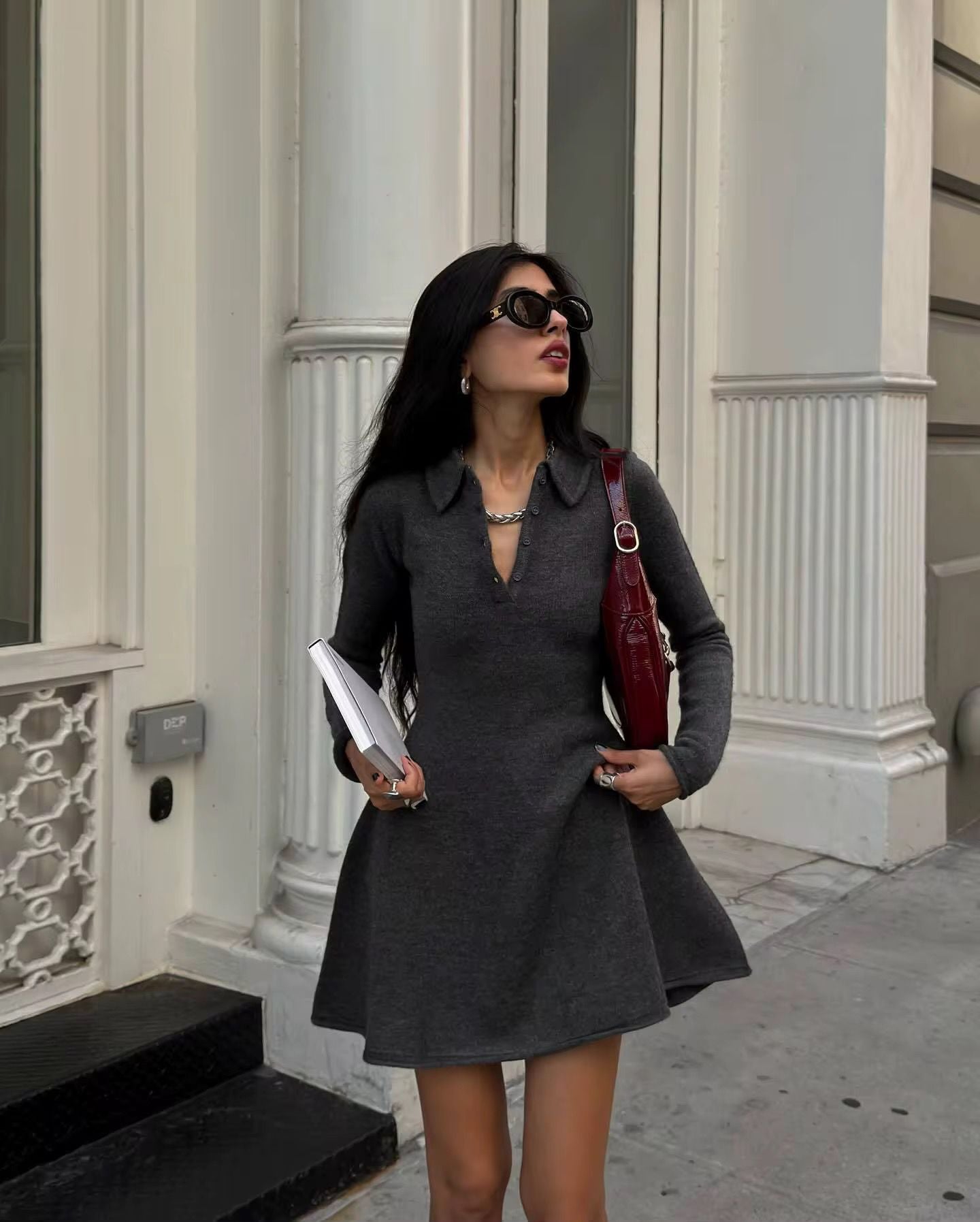 Polo Neck Dress