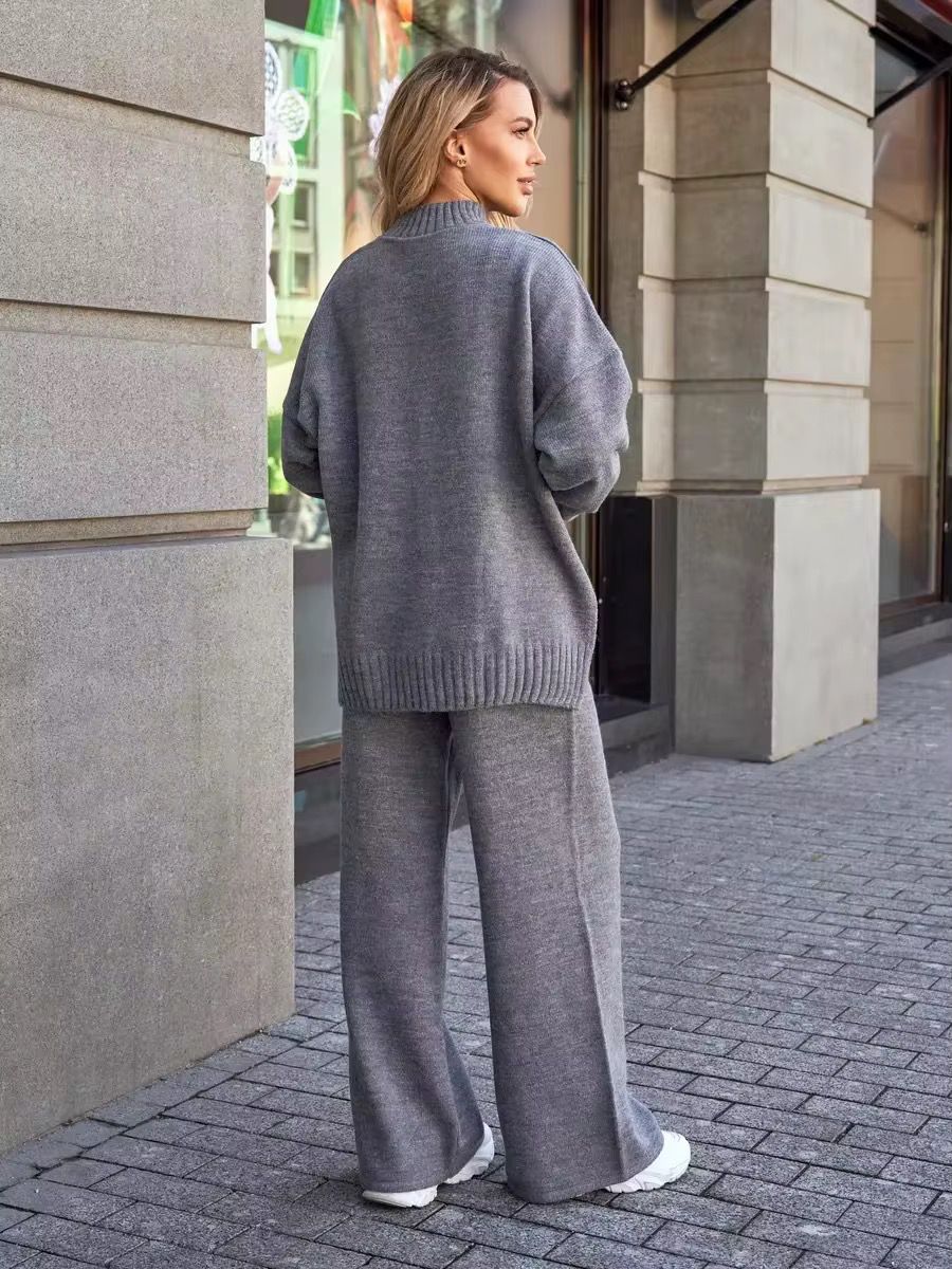 Turtleneck grey set