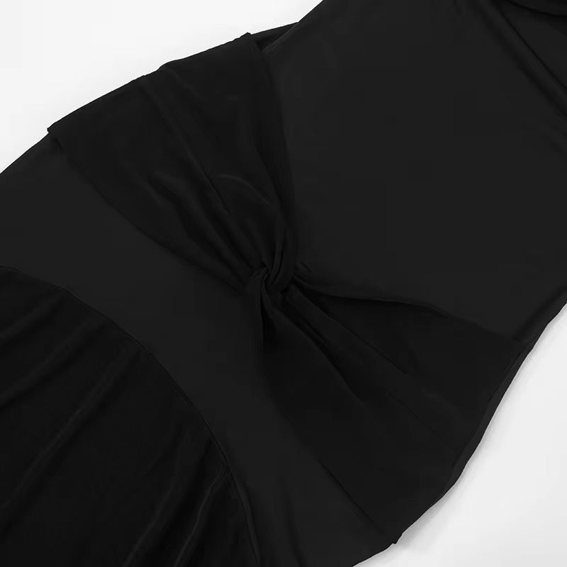 Strapless mesh dress