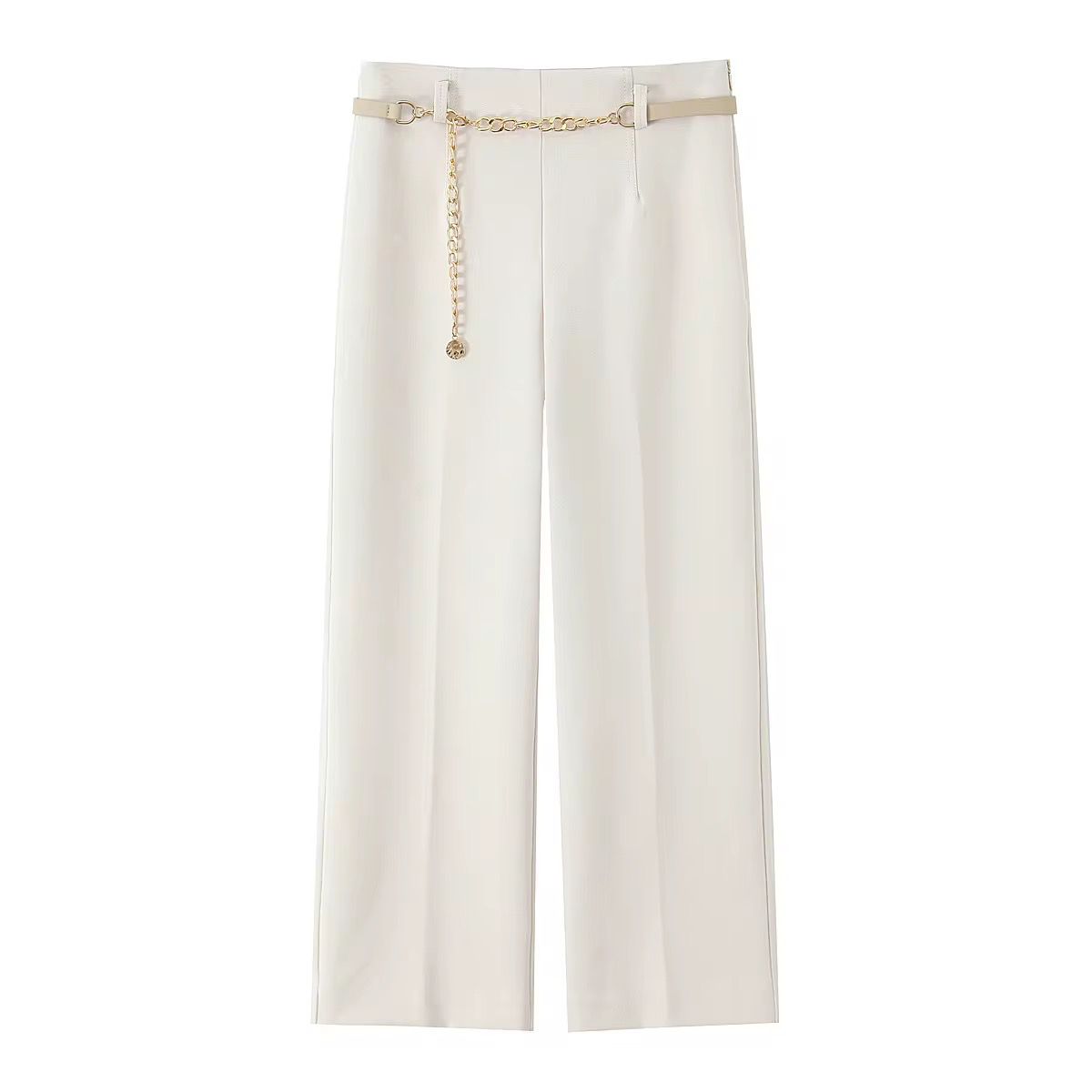 Gold belt pants