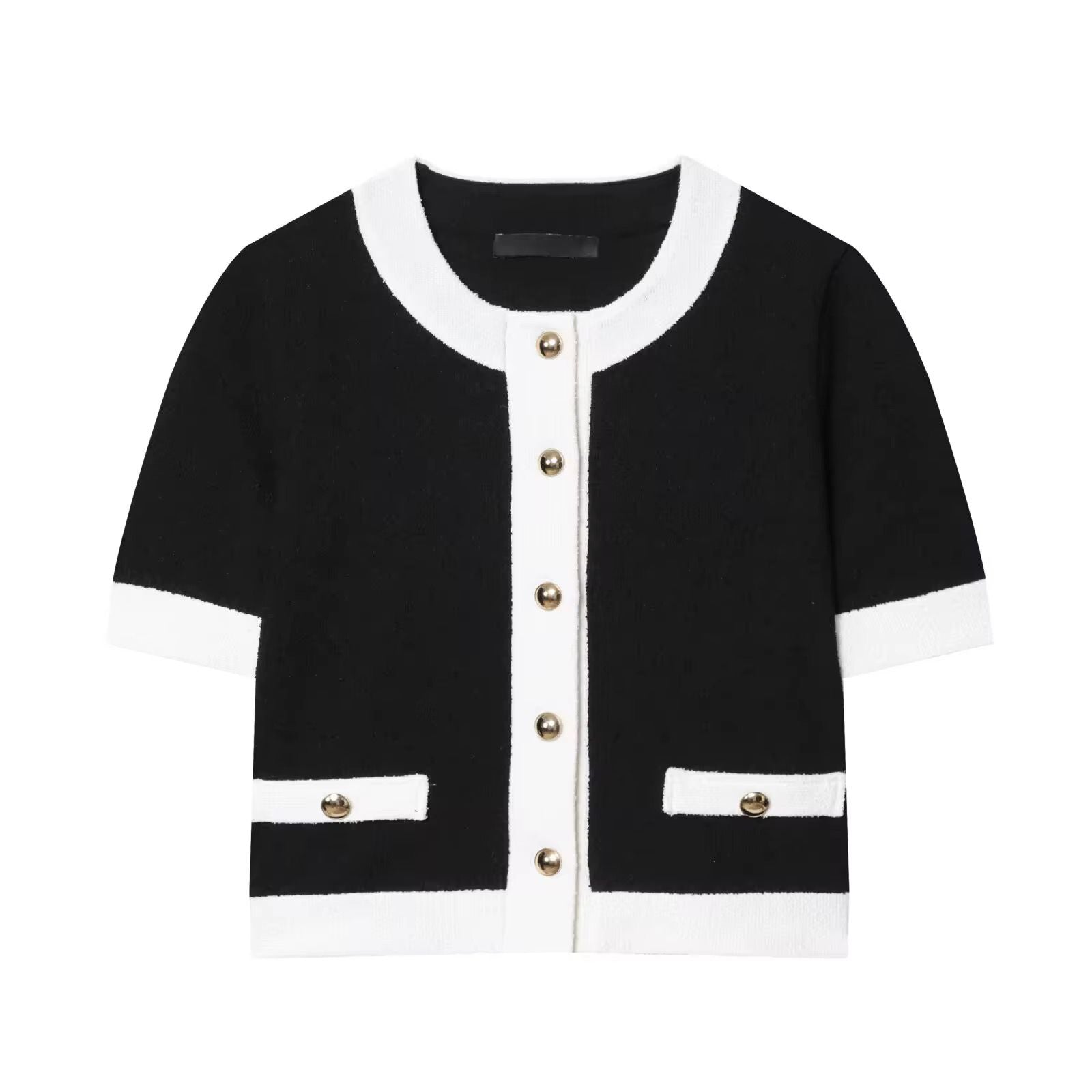 Color Trim Cardigan