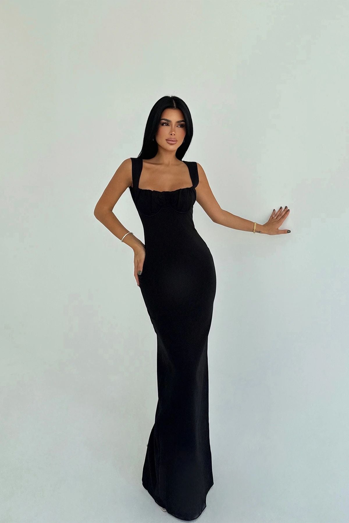 Shawl Long Dress