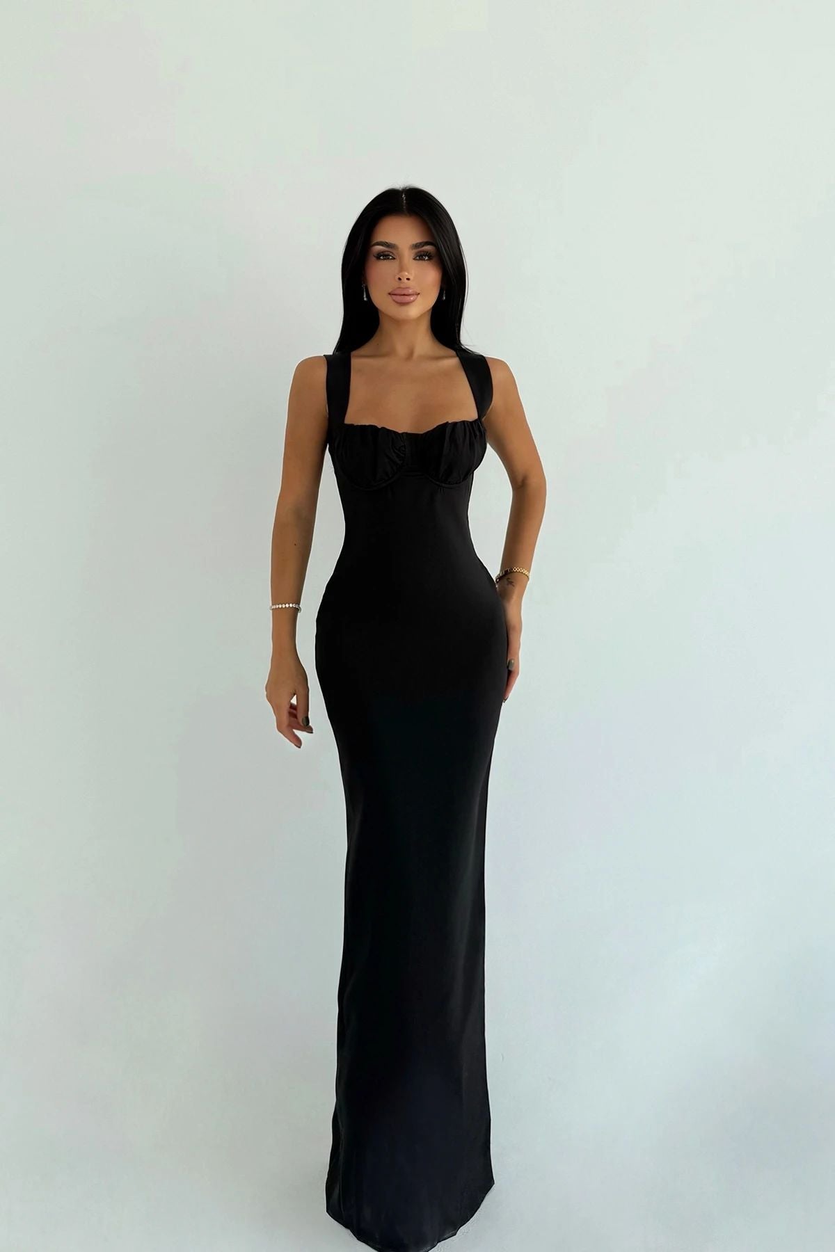 Shawl Long Dress
