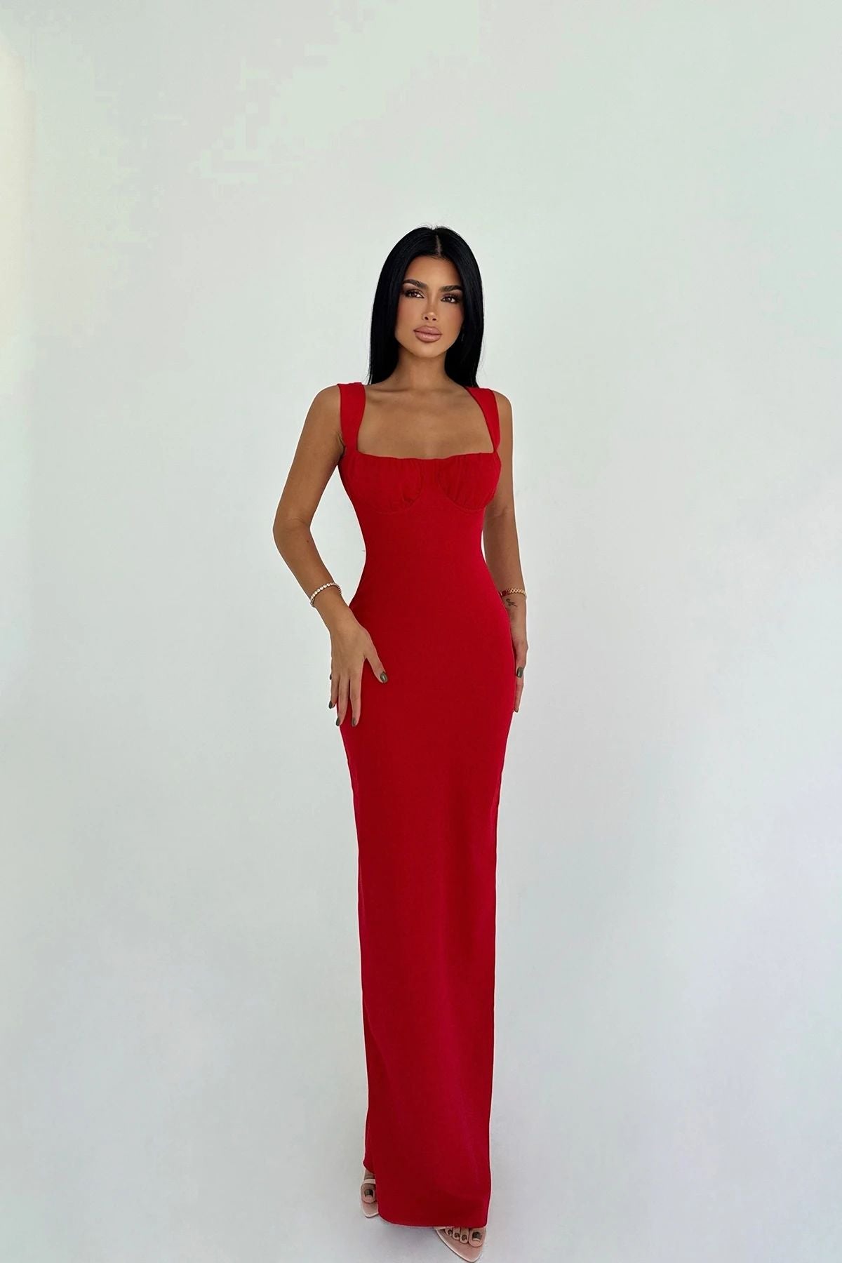 Shawl Long Dress