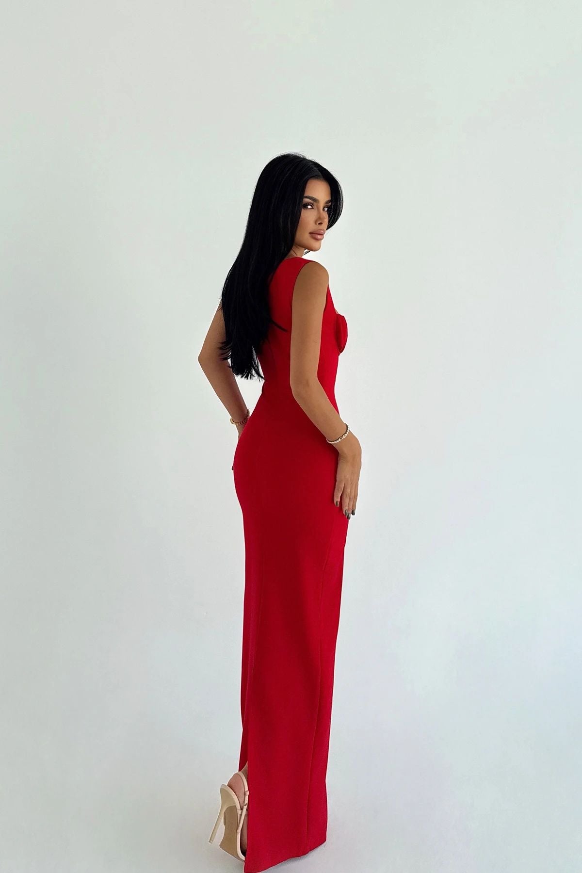 Shawl Long Dress