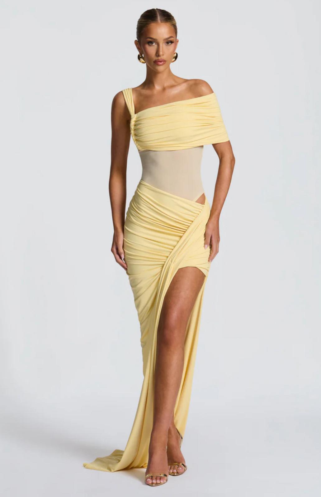 Yellow Maxi Skirt Set