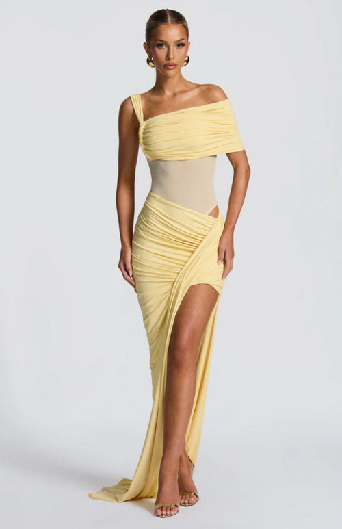 Yellow Maxi Skirt Set