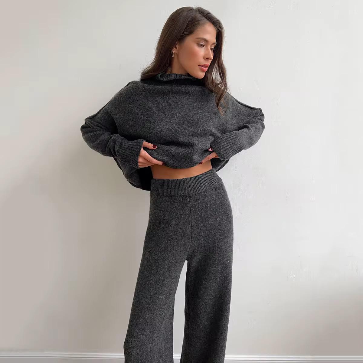 Pullover sweater pants set