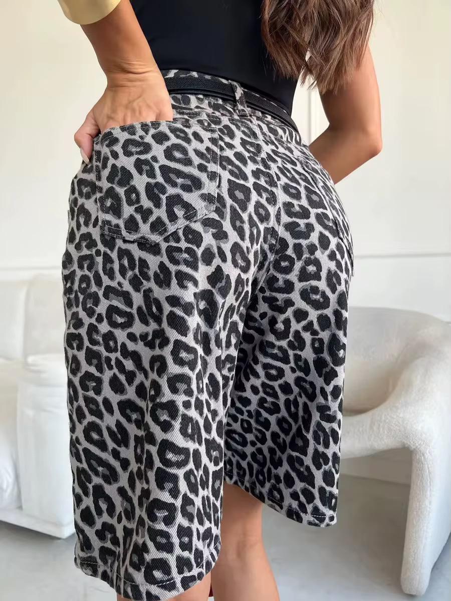 Leopard shorts