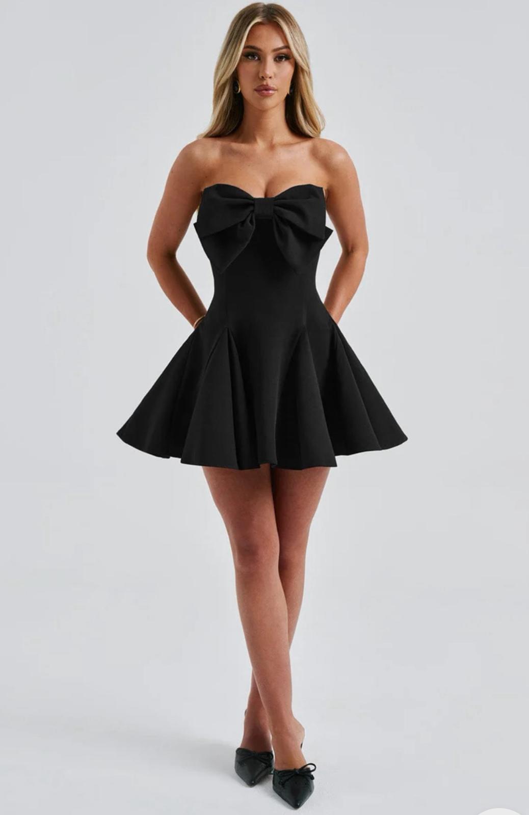 Strapless Front Bow Dress