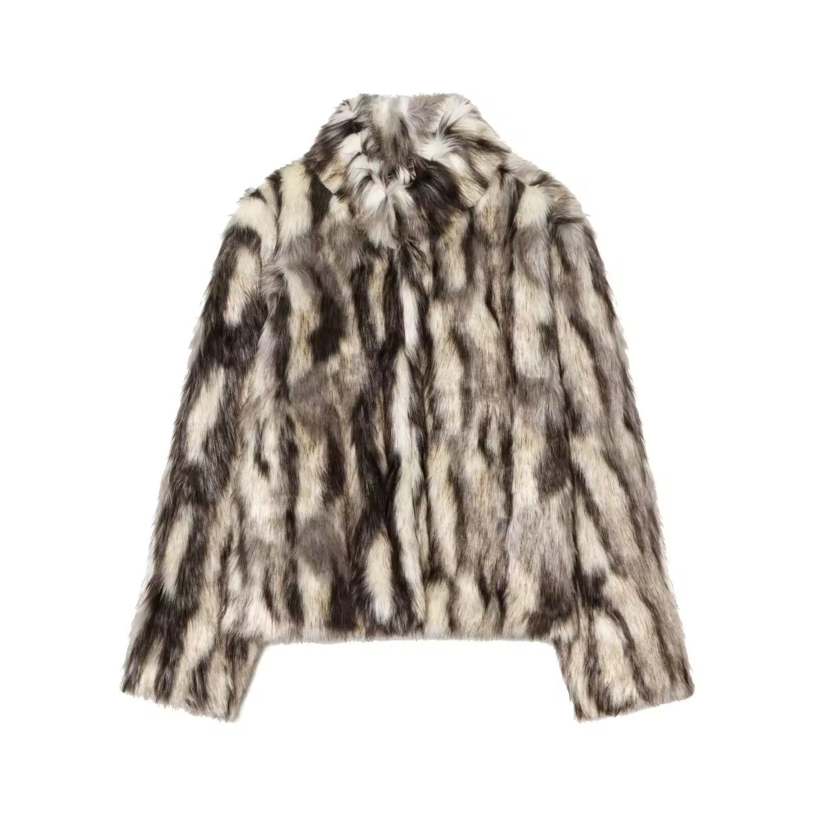 Fur effect jacket