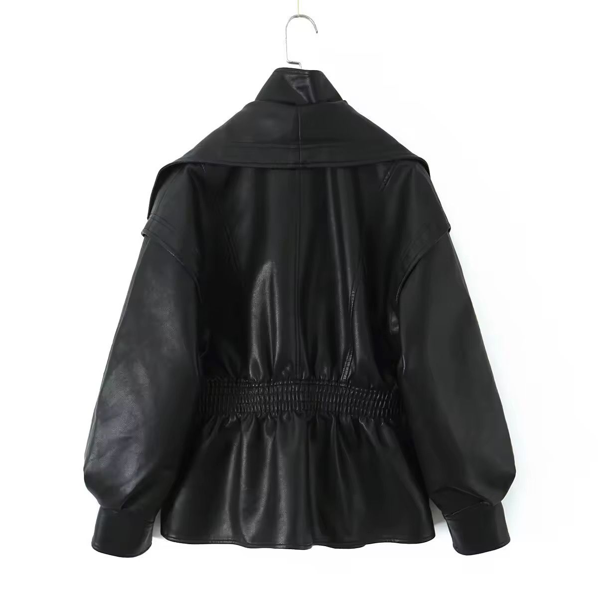 Loose leather imitation Jacket
