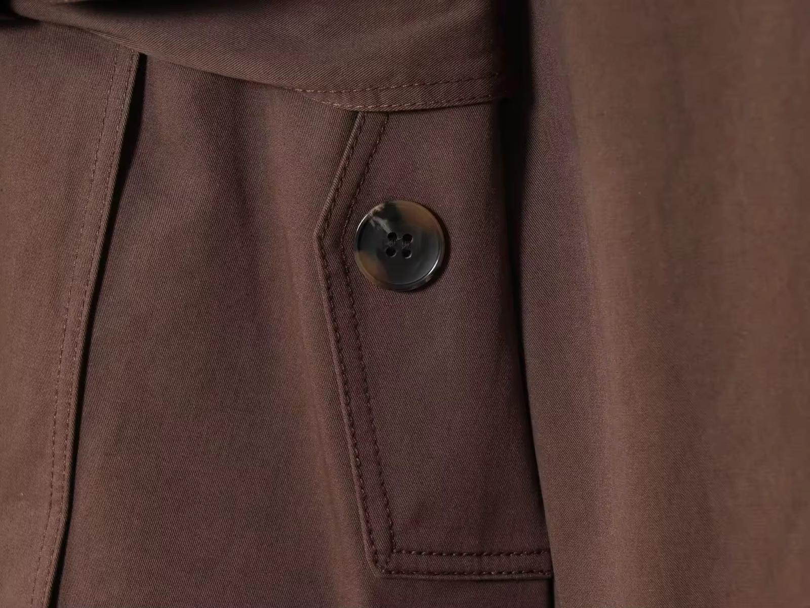 Brown Belt Detail Coat