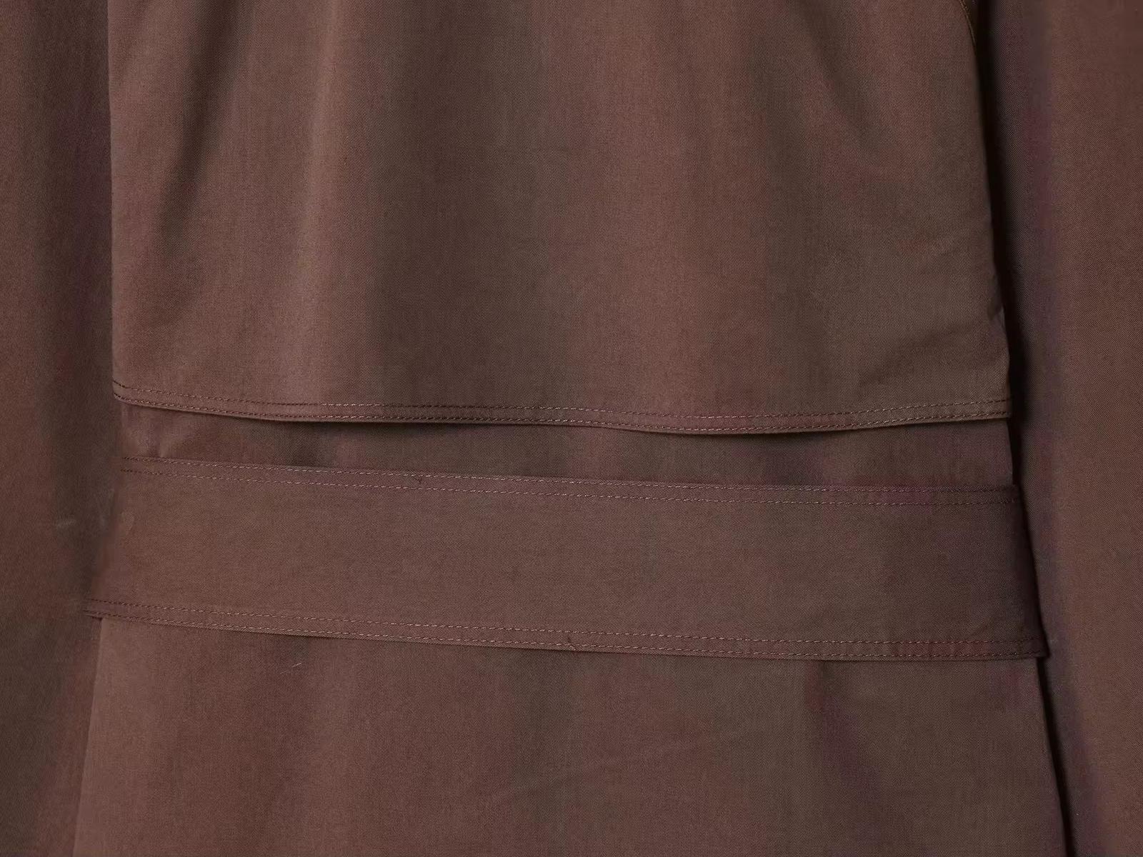 Brown Belt Detail Coat