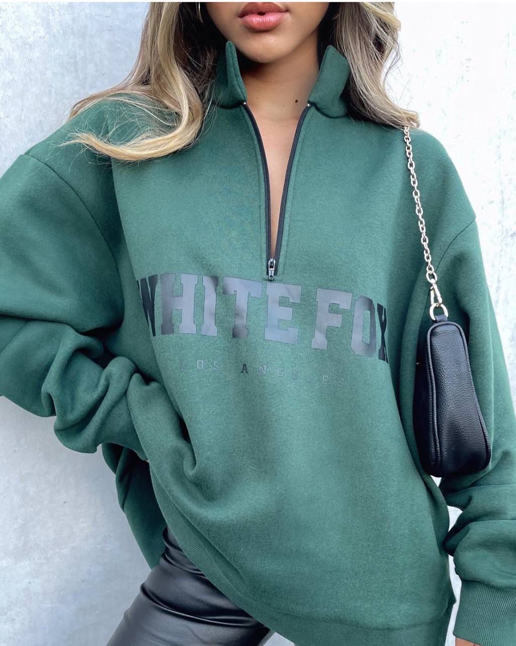 White Fox Fleece Hoodie