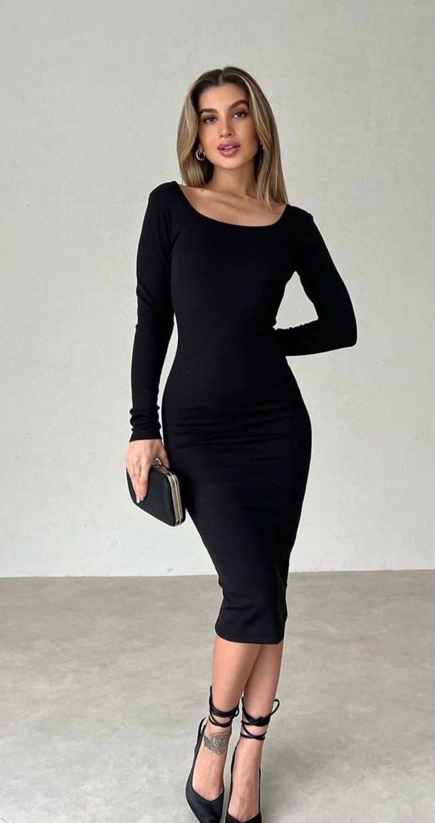 Emma Backless Dress with chain