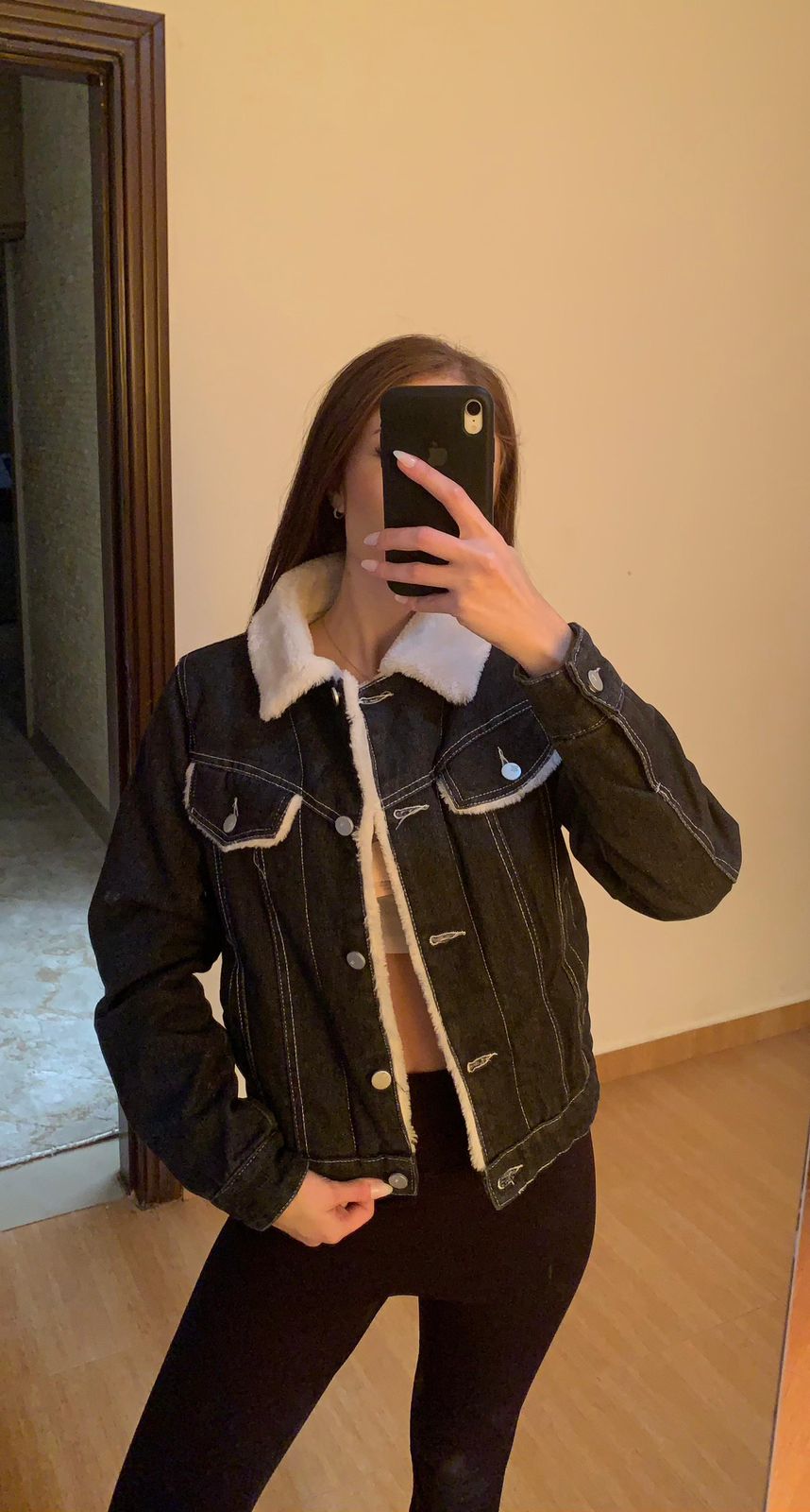 Bria Fleece Denim Jacket
