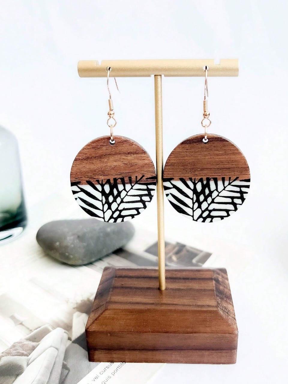 Tropical Round Earrings