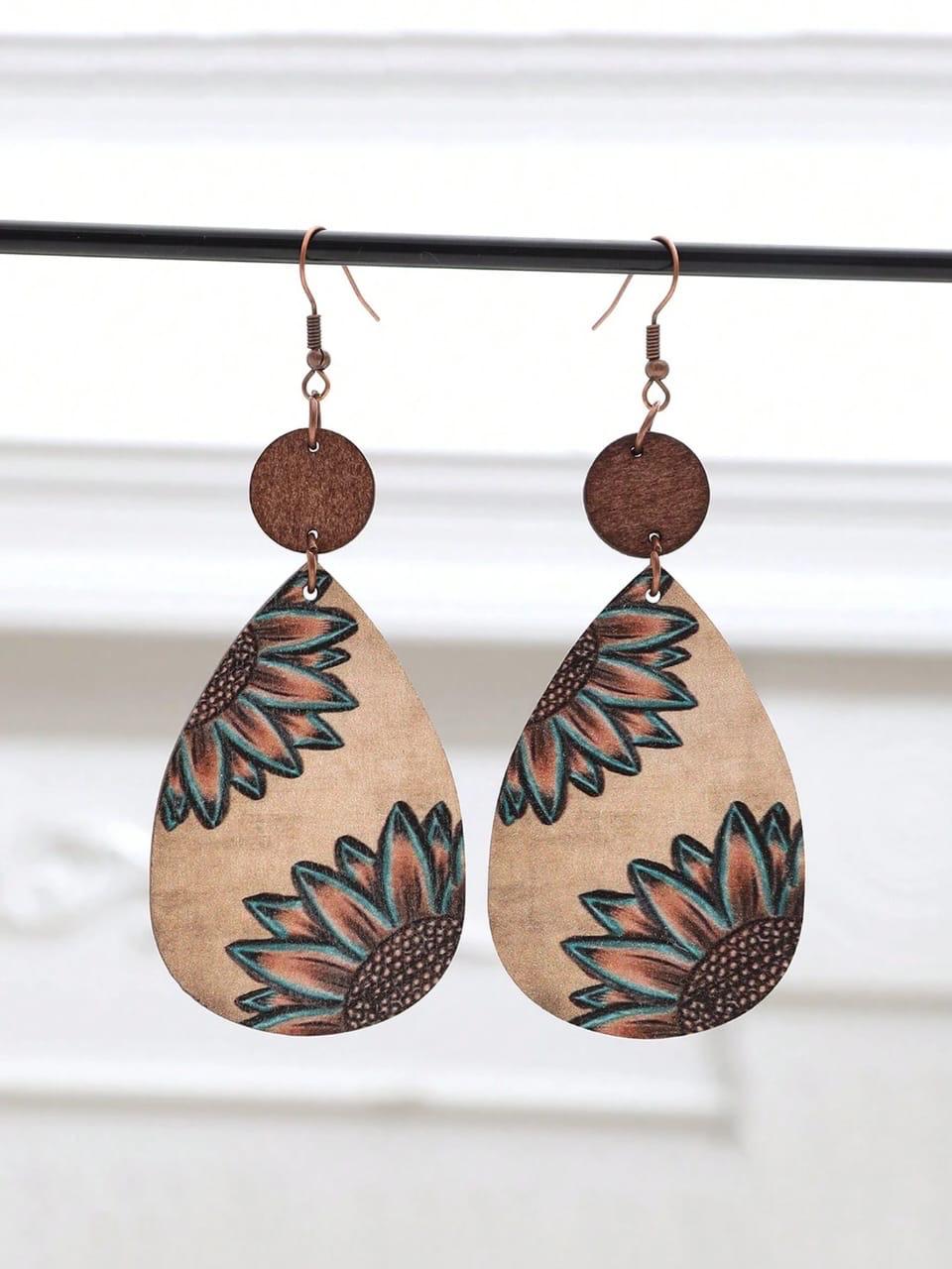 Western Sunflower Earrings