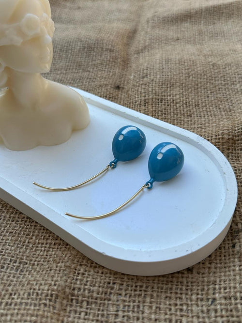Blue Balloon Earrings