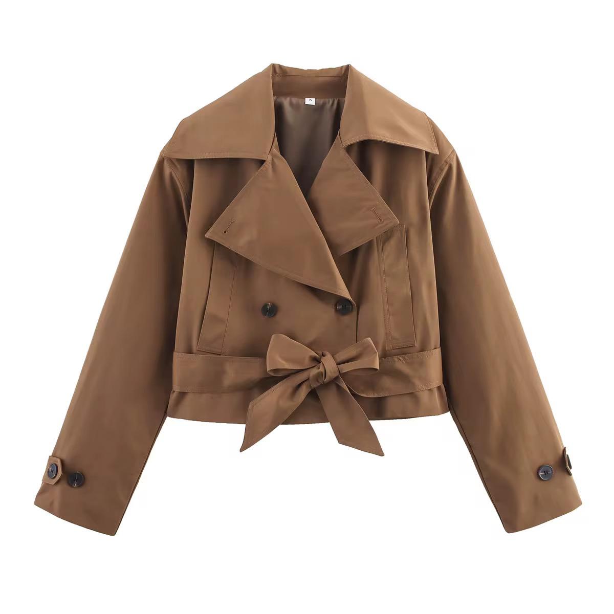Short Brown Trench Coat
