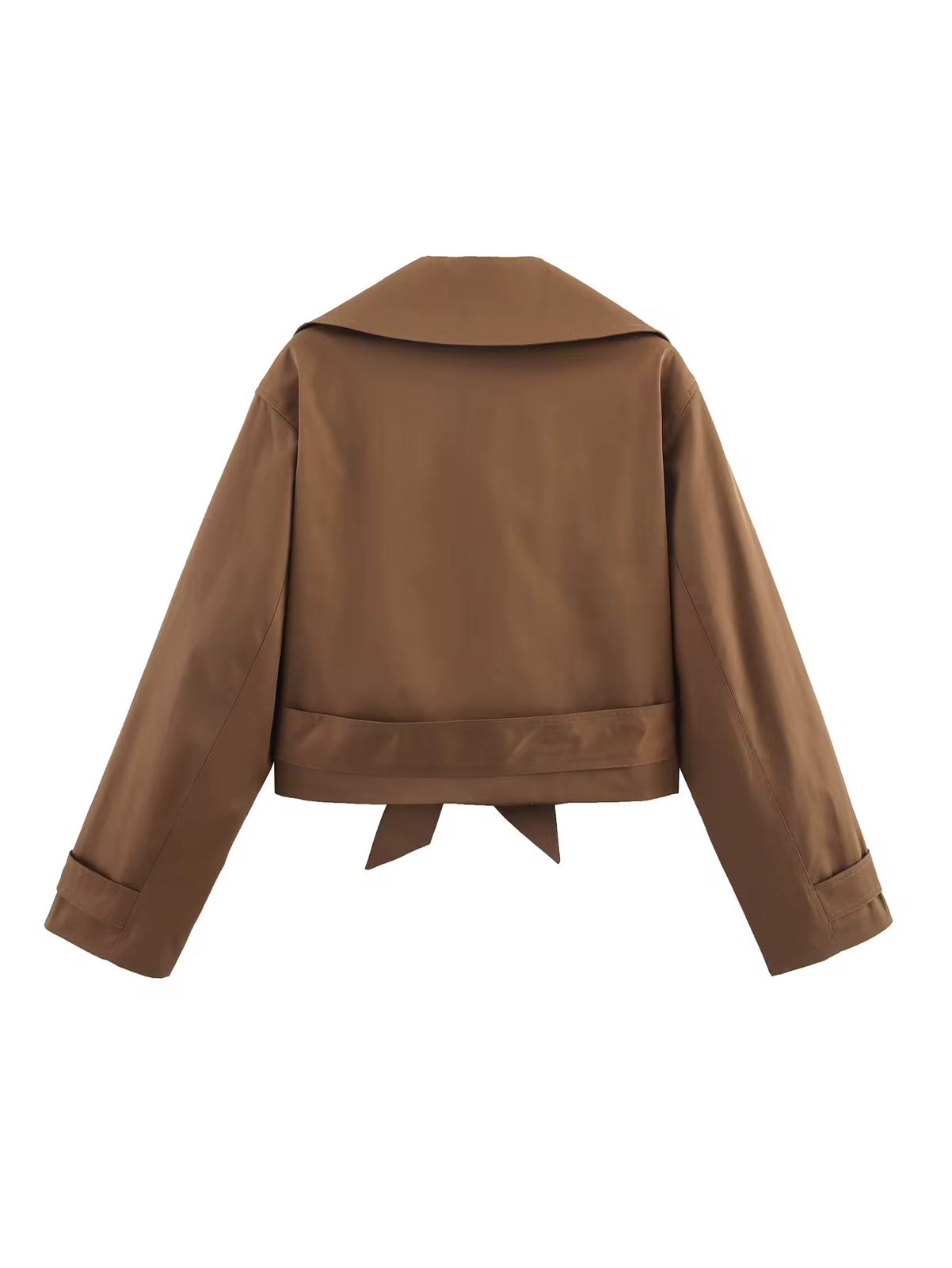 Short Brown Trench Coat