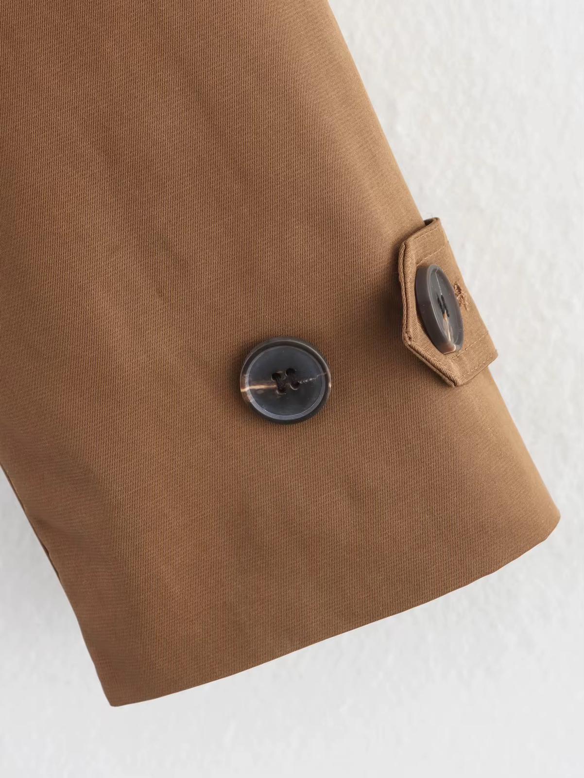 Short Brown Trench Coat