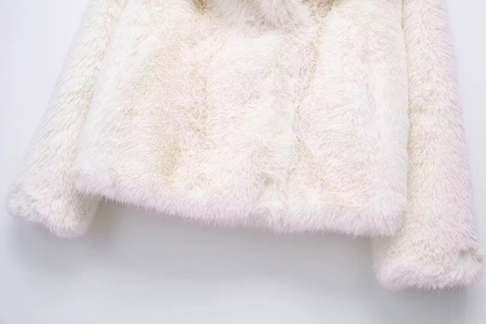 Cropped Faux Fur Coat