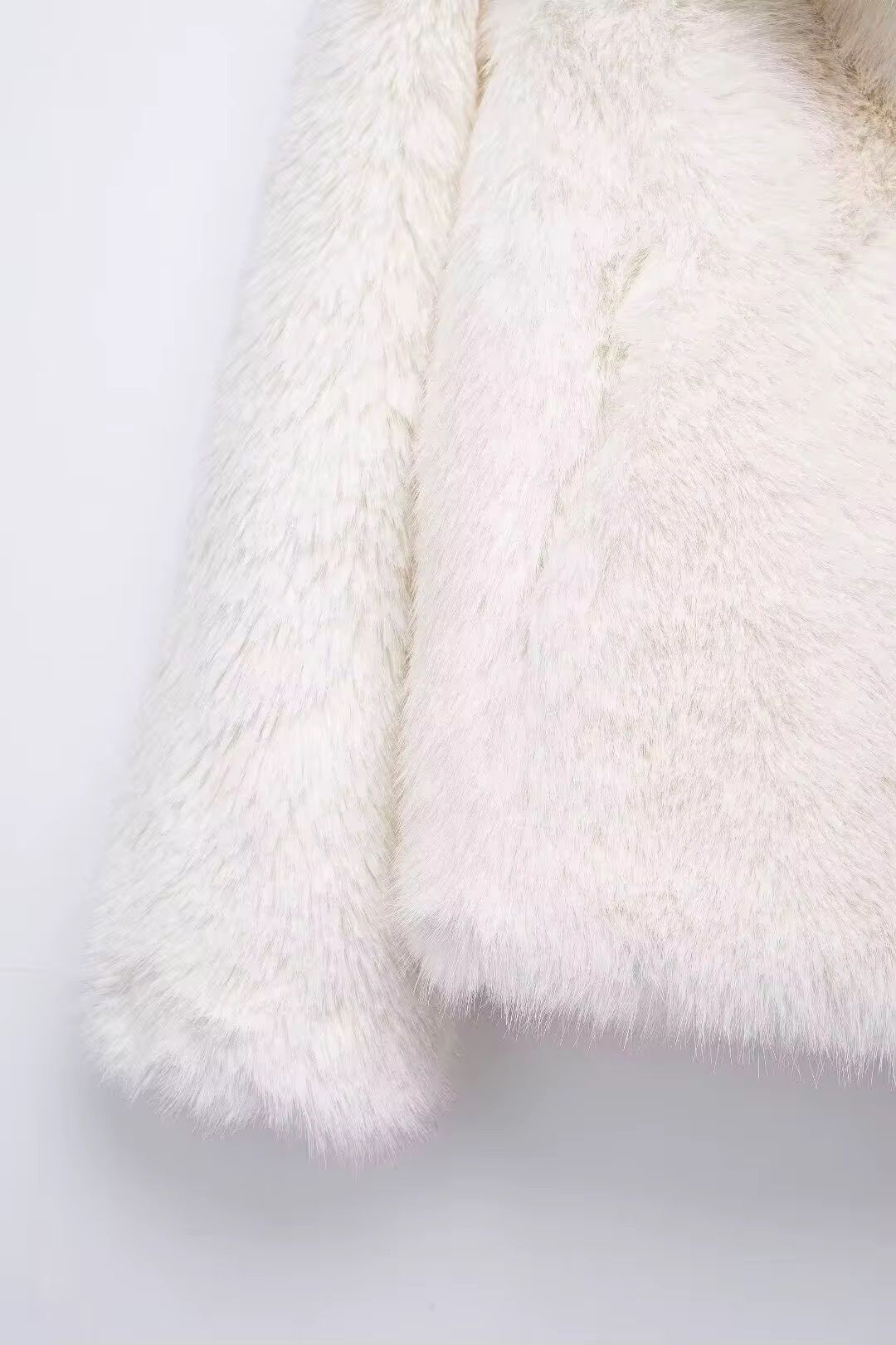 Cropped Faux Fur Coat