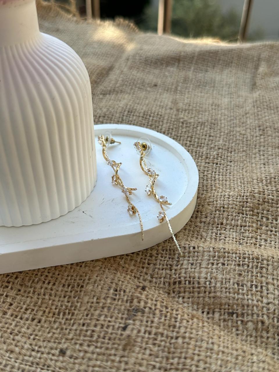 Leaf Decorated Earrings