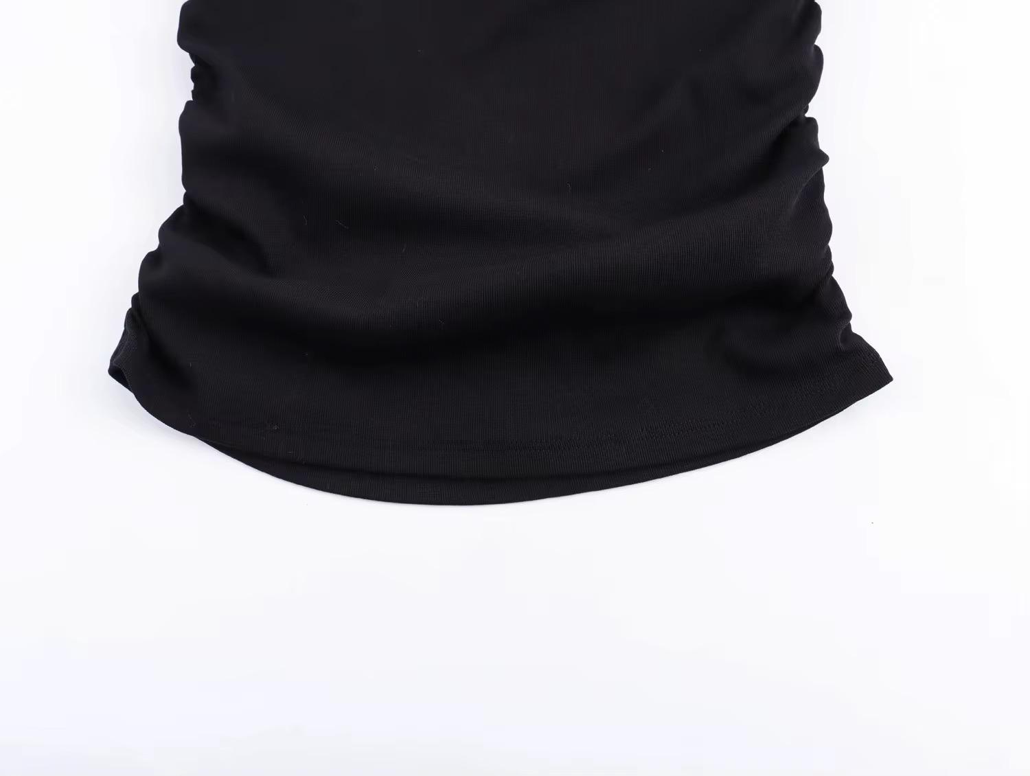 Sleeve pleated blouse