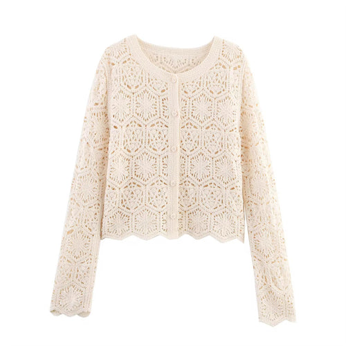 Crew neck cardigan